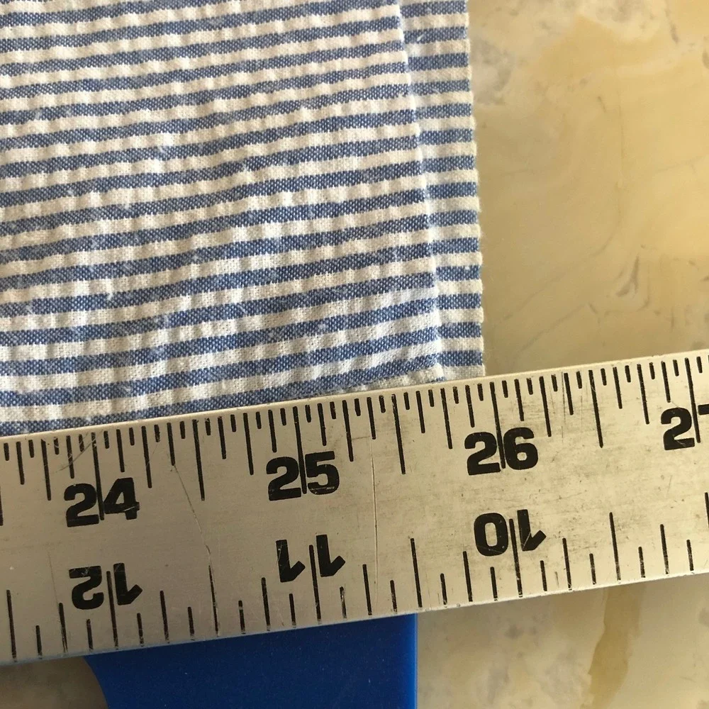 Lot of 2 Linea Uomo Seersucker Pants Mens Fits 38x25.75 Pleated Coastal Preppy